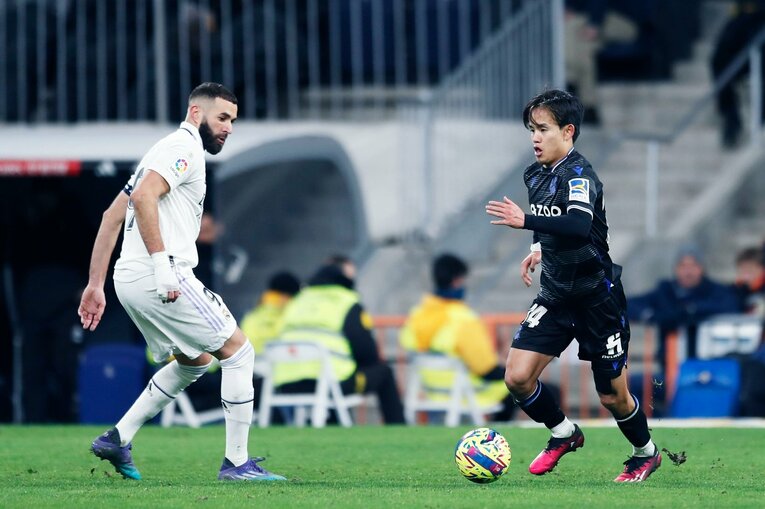 「クボのソックスに穴が！」バルサに続きマドリーも“久保建英が脅威”だった…現地撮影で感じた出色の貢献「クロースが苦虫を」(49)