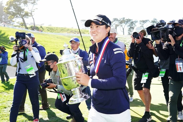 2021年、全米女子オープンを制した笹生優花　©︎Shizuka Minami