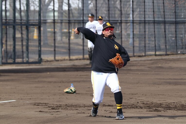 ガルビスの守備練習