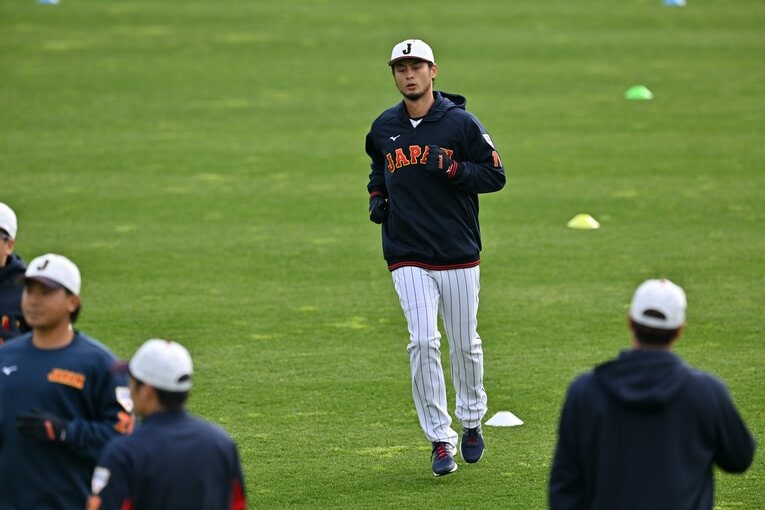WBC合宿初日のダルビッシュ　©︎HIdeki Sugiyama