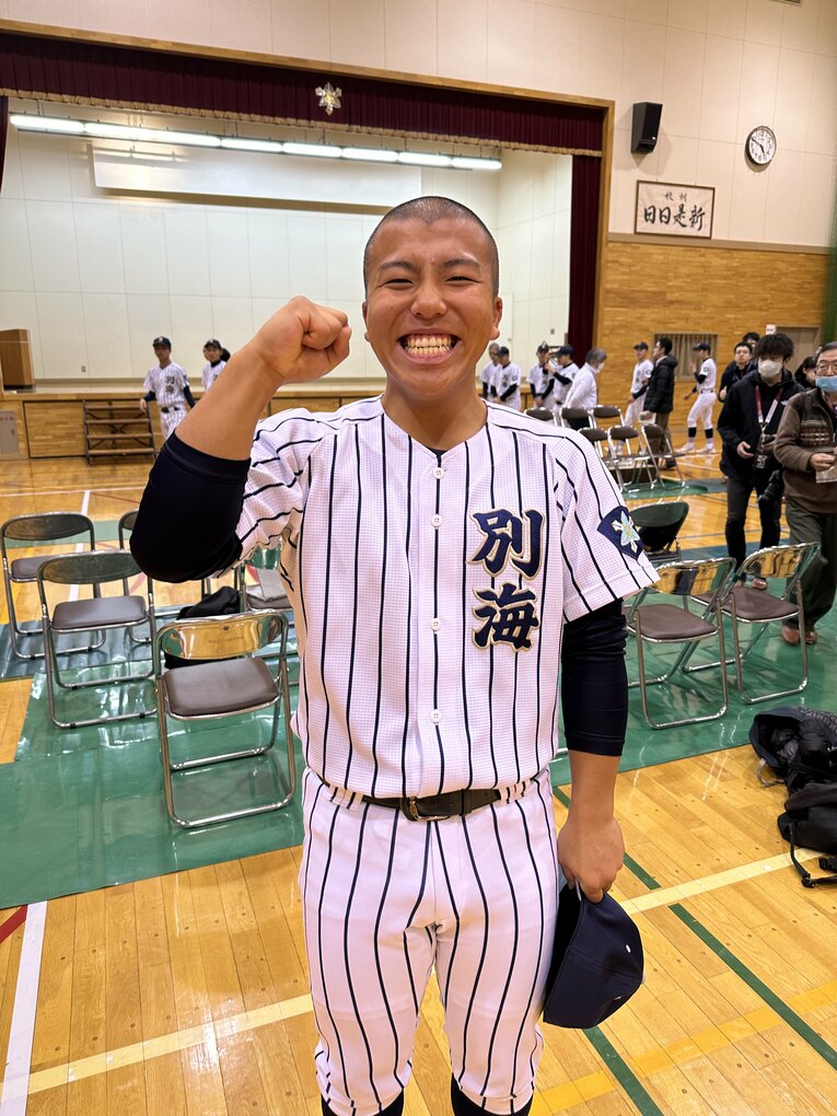 【昨年の甲子園出場時】中道航太郎主将　©Yuji Yanagawa