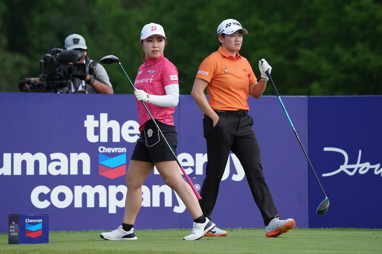 古江彩佳、岩井明愛（2025年4月シェブロン選手権）　©︎Shizuka Minami