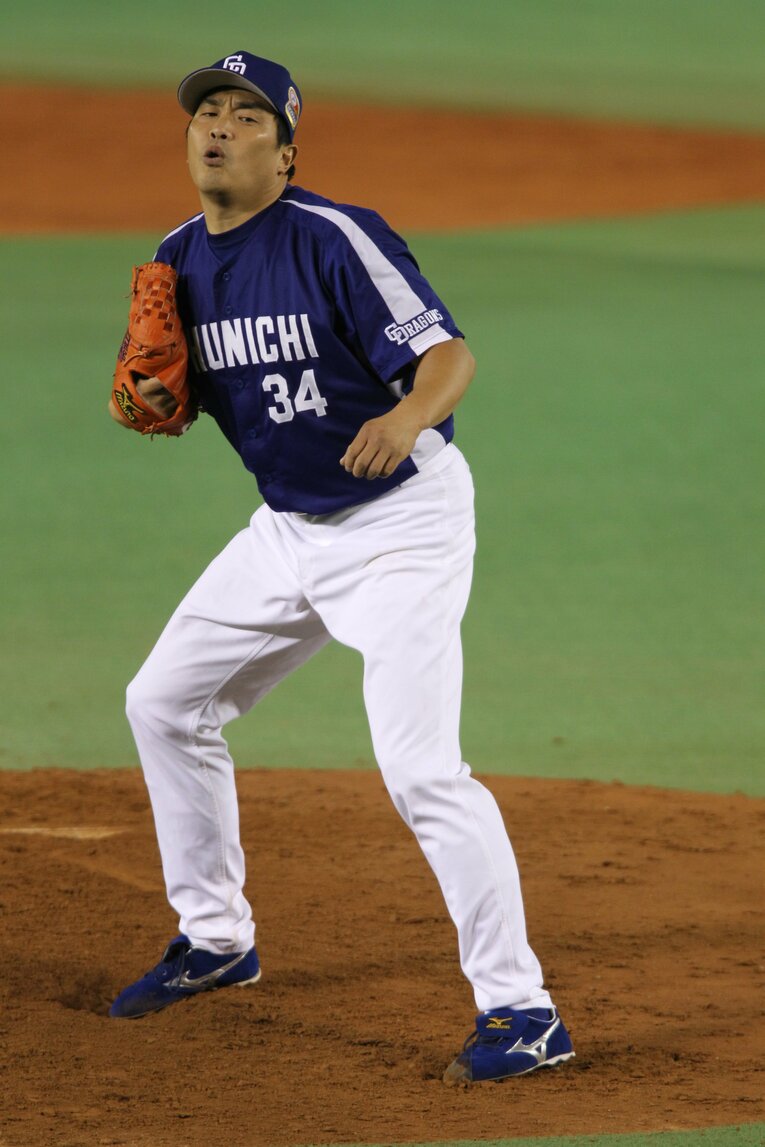 現役時代の山本昌　©BUNGEISHUNJU