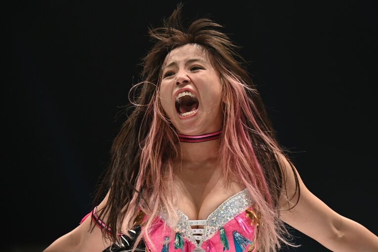 雄叫びをあげる白川未奈