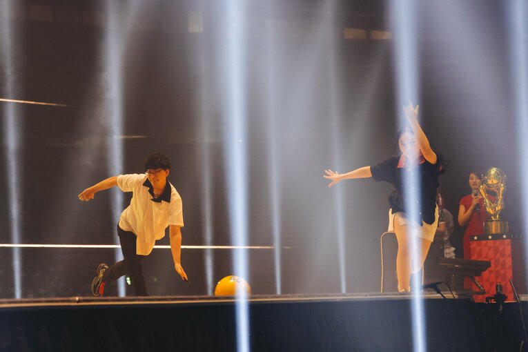 始球式　©Kayo Sekiguchi