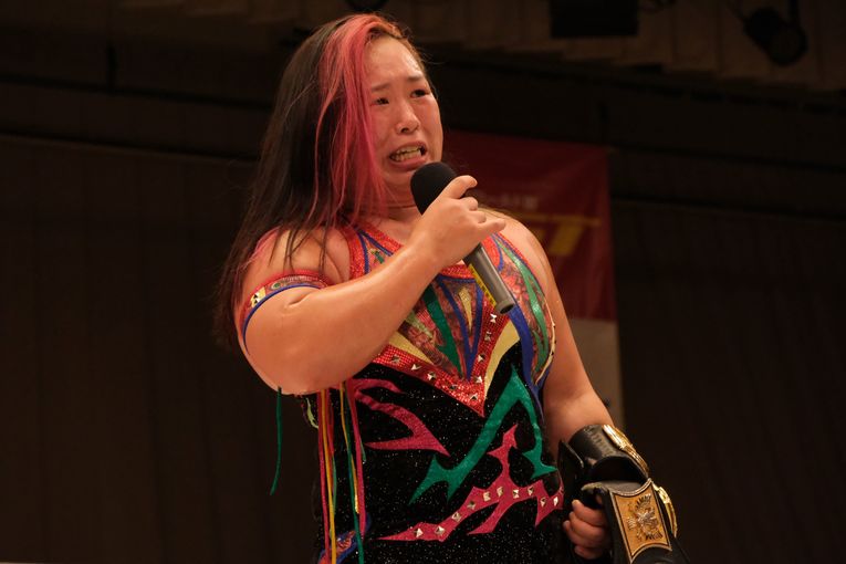 橋本は「この状況が悔しい」と里村渡英後の自覚を涙ながらに述べた©Norihiro Hashimoto