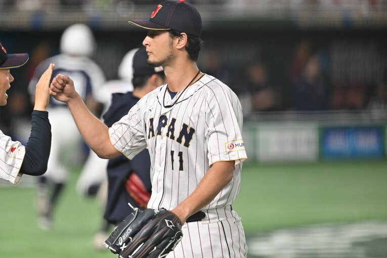韓国戦で先発したダルビッシュ ©Naoya Sanuki