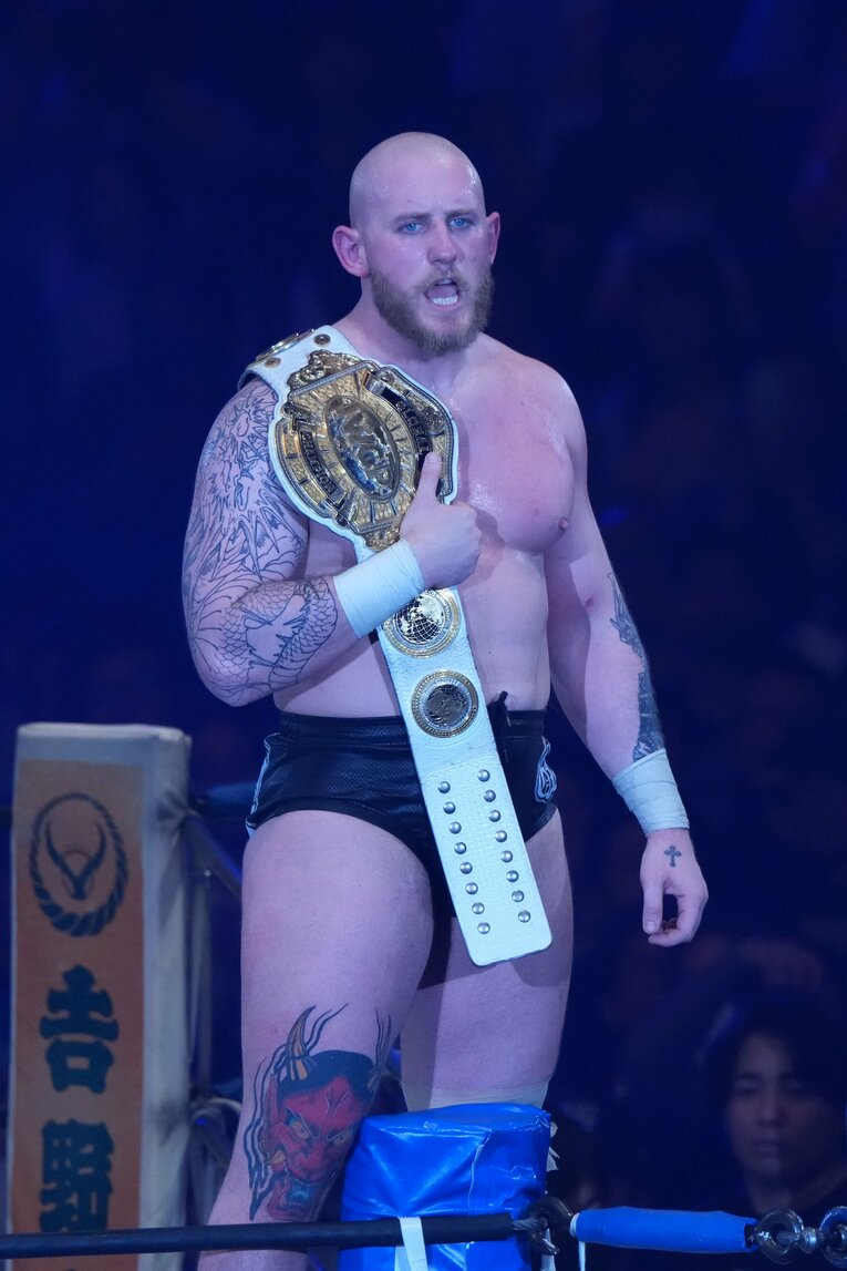 IWGP GLOBALヘビー級王者ゲイブ・キッド　©Essei Hara