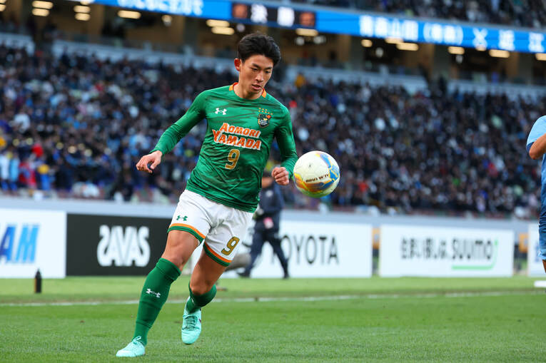 OBである兄の影響で公立中学から青森山田に進学した津島。卒業後は立正大に進学予定　©︎Yohei Osada/AFLO SPORT