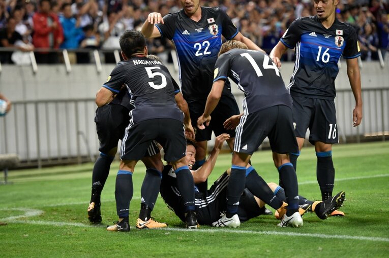 2017年の日本vsオーストラリア　©Sports Graphic Number