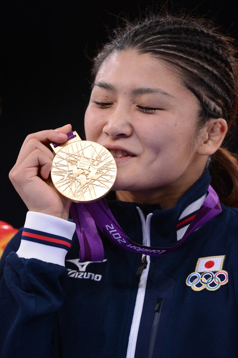 2012年ロンドン五輪での伊調馨　©JMPA