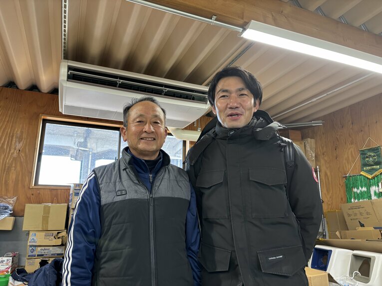 2002年度の作陽で主将を務めた櫻内光太さんと　©︎Takahito Ando