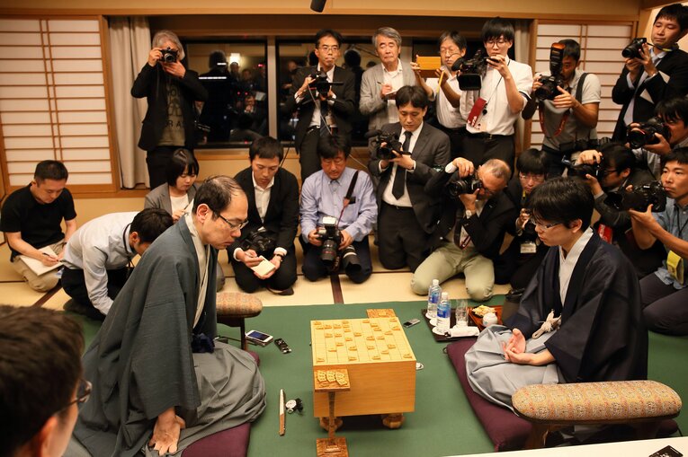 2019年、木村一基と豊島将之の王位戦　©Shigeki Yamamoto