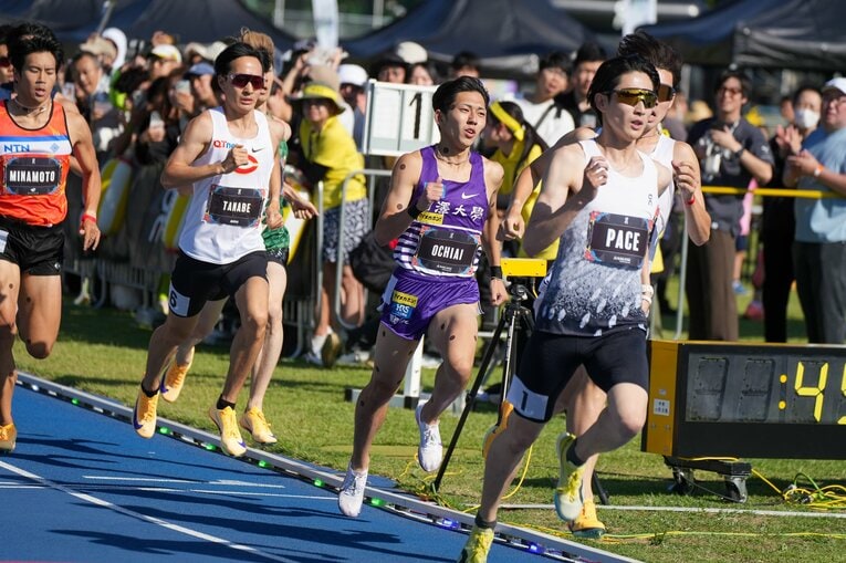 5月の2試合でともに日本記録を更新した男子800mの落合晃（駒大2年）　©Satoshi Wada