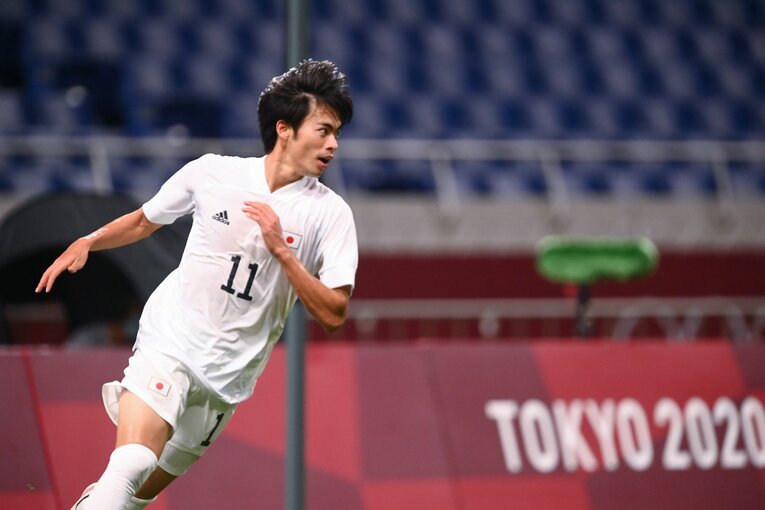 東京五輪メキシコ戦でのゴール（10／15）　©Takuya Kaneko/JMPA
