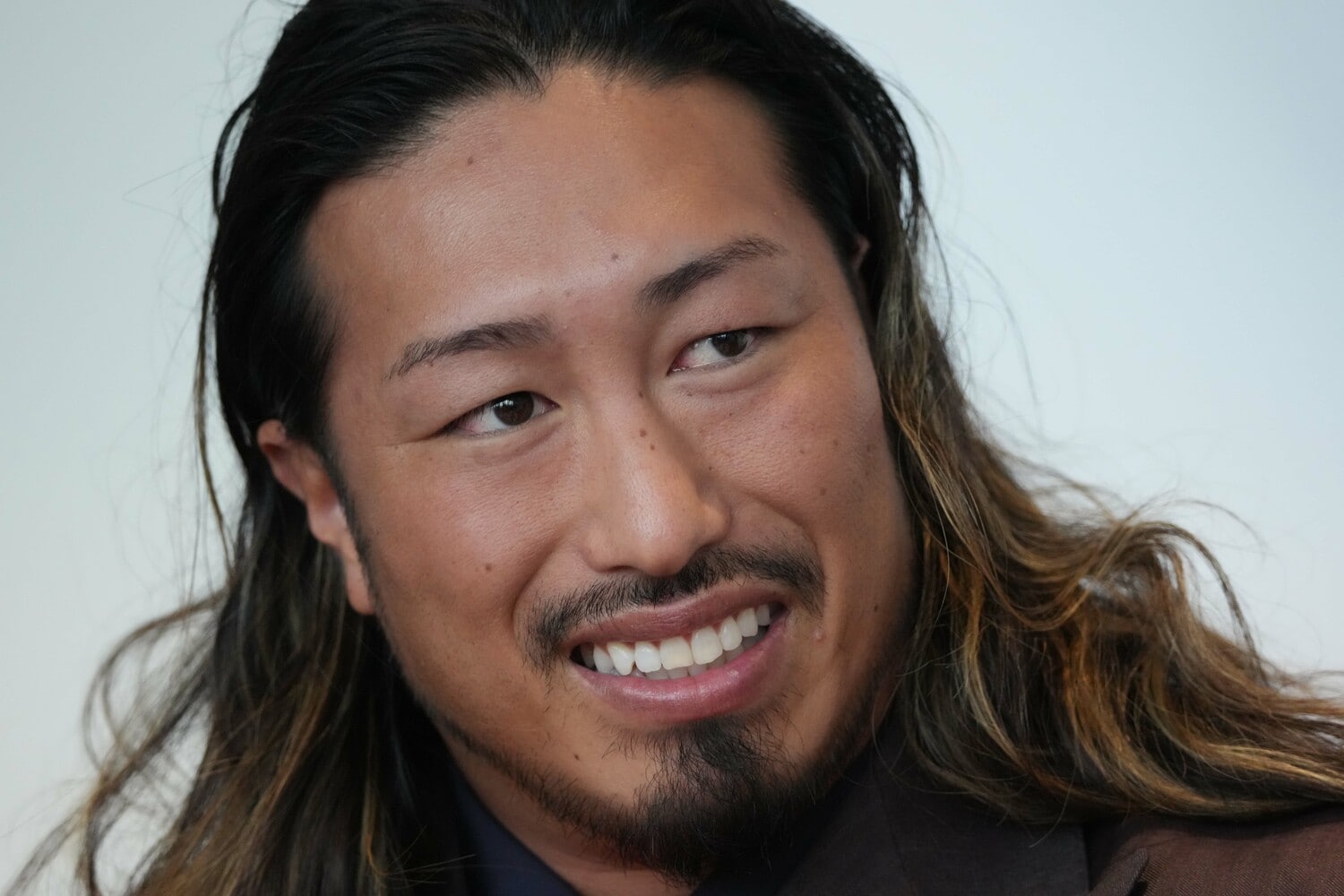 大岩陵平のスタイルを高く評価する辻陽太　©Essei Hara