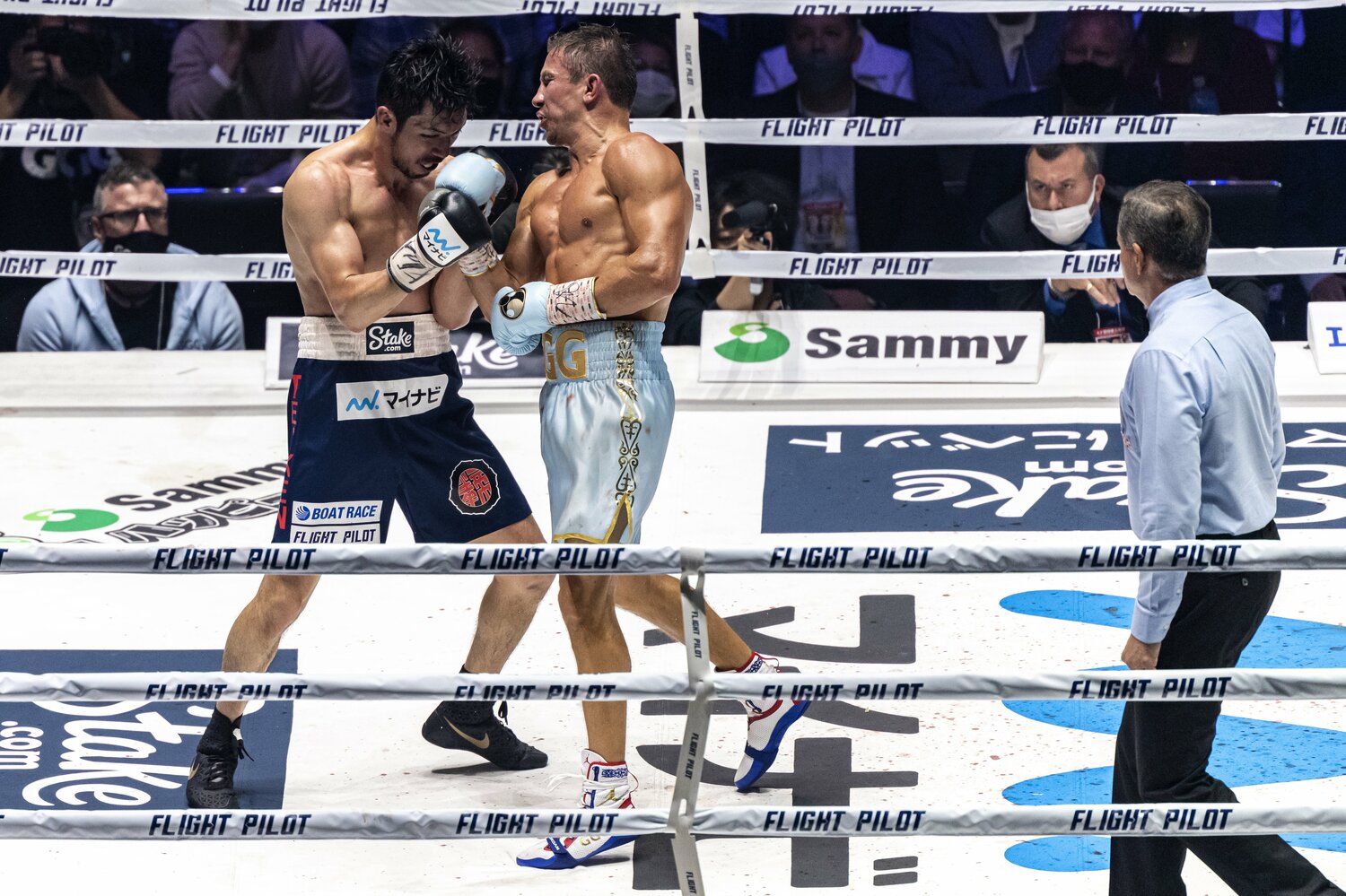 ゲンナジー・ゴロフキンと村田諒太のビッグマッチはAmazon Prime Videoで独占配信された　©Takuya Sugiyama