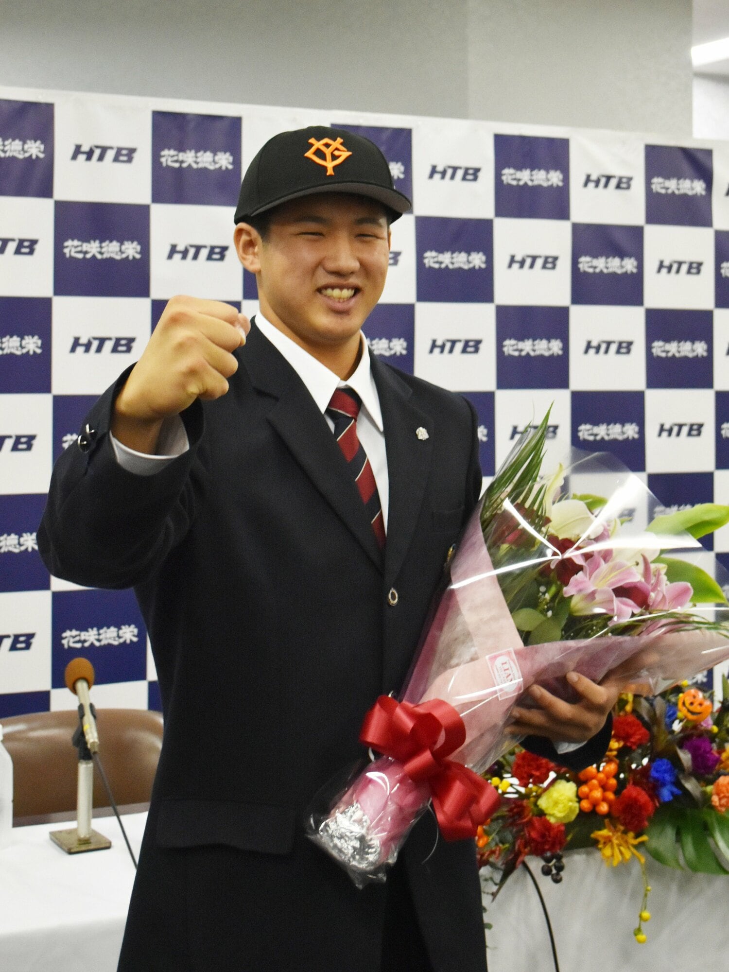 巨人1位指名の石塚裕惺（花咲徳栄高）。高校トップクラスのショート　©JIJI PRESS