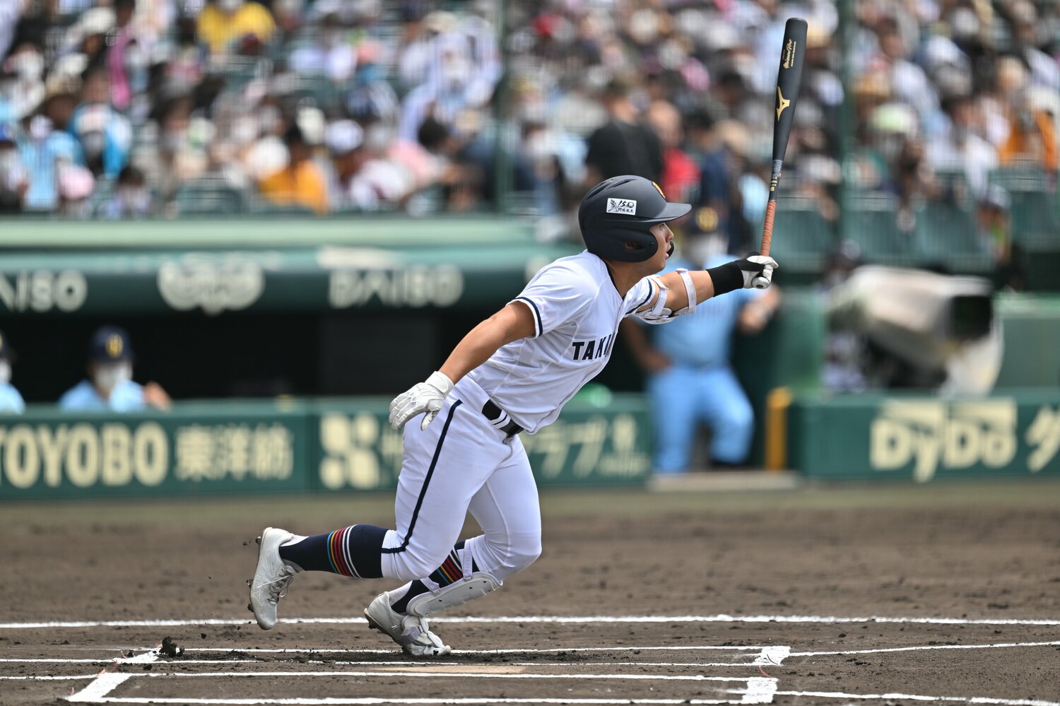 山田との初対決でツーベースを放った　©Hideki Sugiyama