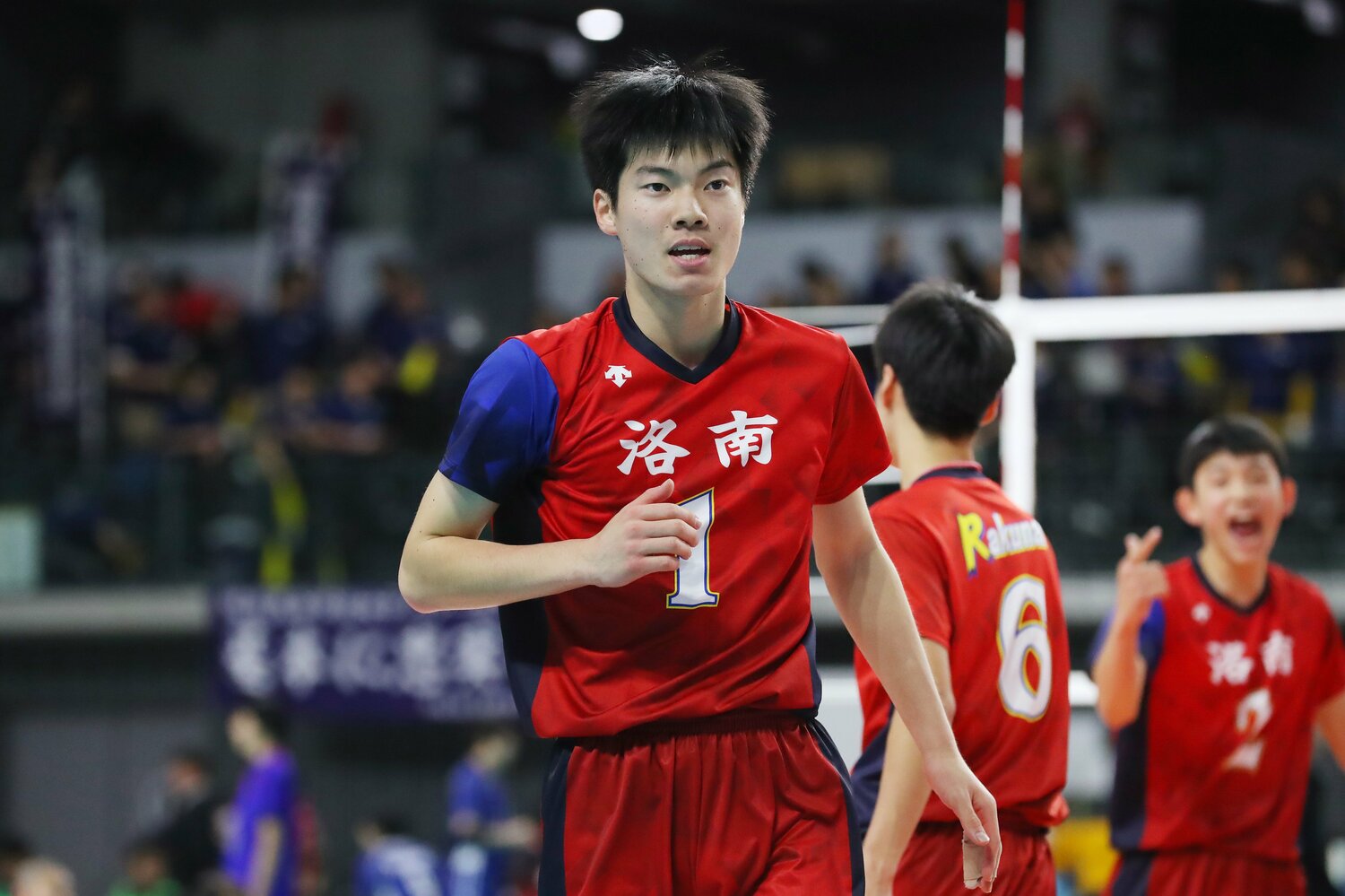 洛南高校時代の大塚達宣（2019年春高バレー）©︎YUTAKA/AFLO SPORT