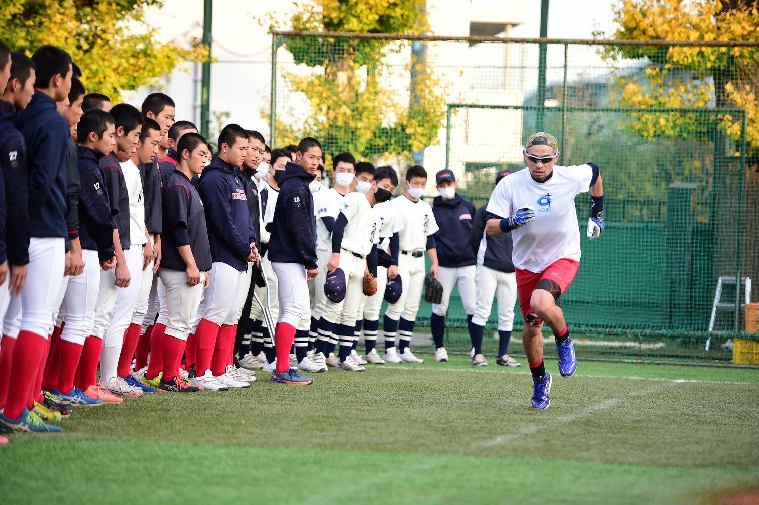 國學院久我山での指導で　©Naoya Sanuki