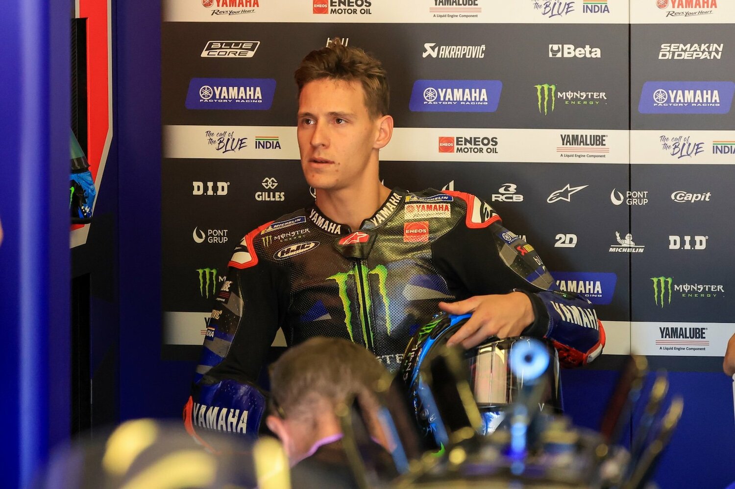 2019年にMotoGPクラスにデビューし、3年目の21年に王座を獲得したクアルタラロだが、昨季は2位に終わり、今季は5戦を終えて12位に甘んじている　©Satoshi Endo