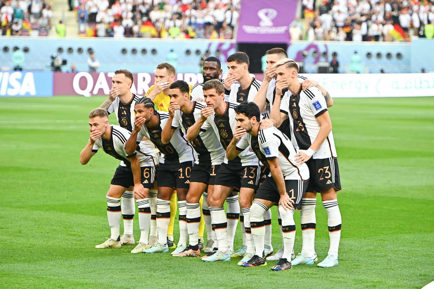 実は意見が割れていたドイツの抗議パフォーマンス　©Takuya Kaneko/JMPA