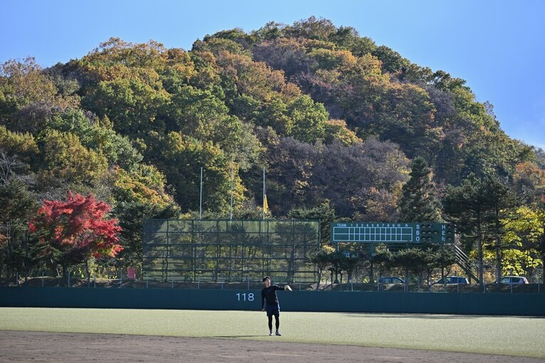 拓殖大のグラウンド　©Hideki Sugiyama