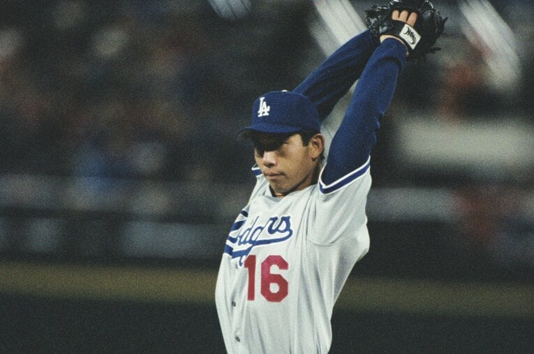 野茂はドジャースでセンセーションを巻き起こし、かつての同僚たちは様々な思いを抱く。だがこの事件は単に美談で収まるものではなかった ／ photograph by Koji Asakura