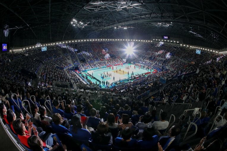 有明コロシアムで行われたファイナル　©︎JVL