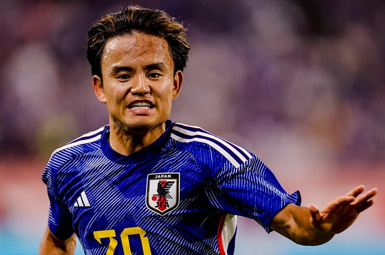 エルサルバドル戦での久保建英。その才能が爆発しつつあるソシエダでの1年だった ／ photograph by Kiichi Matsumoto