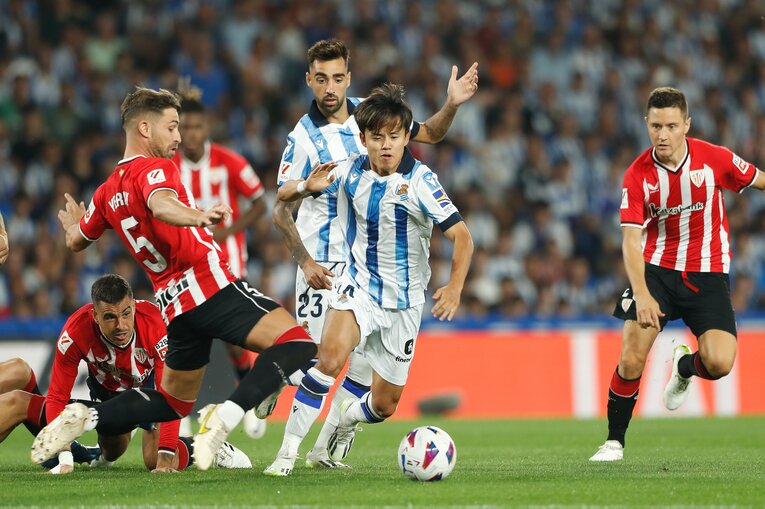 ソシエダでプレーする久保について認識し、実力も十二分に買っていたが……　©Mutsu Kawamori