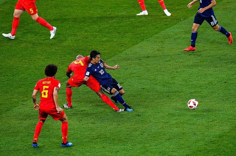 日本サッカー史に刻まれた激闘。ベルギー戦を写真で振り返る。(2) ／ photograph by Takuya Sugiyama/JMPA