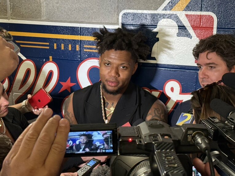 【番記者が撮った“テレビに映らない大谷とドジャース取材風景”】　©Naoyuki Yanagihara