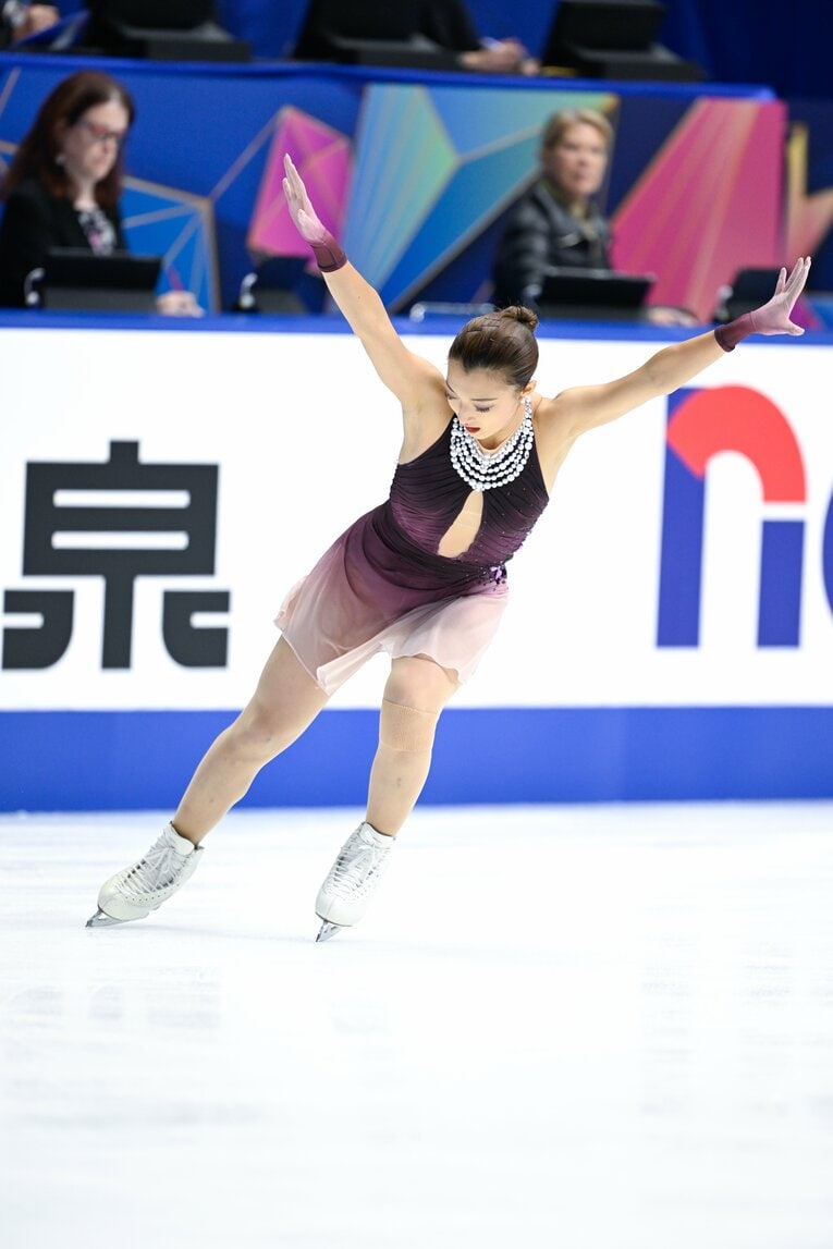 NHK杯で圧巻の演技を見せ、優勝を果たした坂本花織　©Asami Enomoto