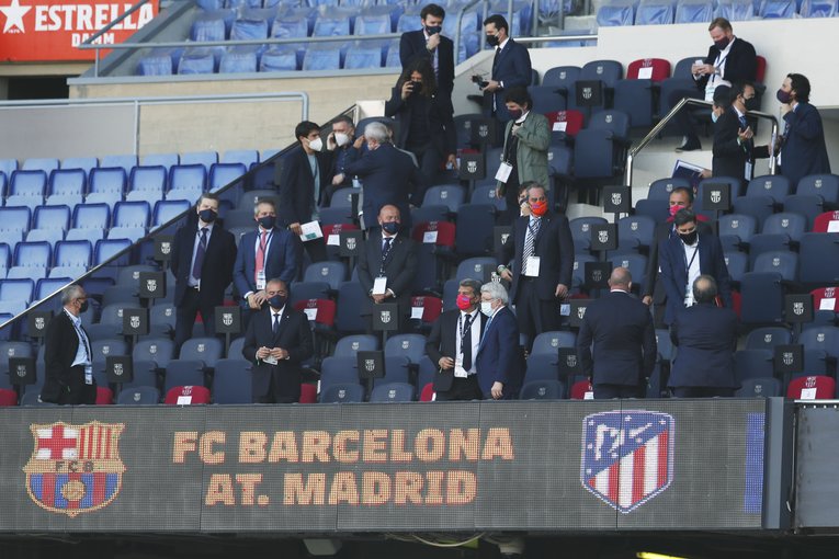 ラポルタ会長らには欧州SL構想崩壊で注目が集まるが……©Daisuke Nakashima