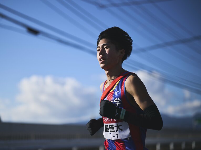99回箱根駅伝で7区区間賞の走りを見せた葛西潤　©Yuki Suenaga