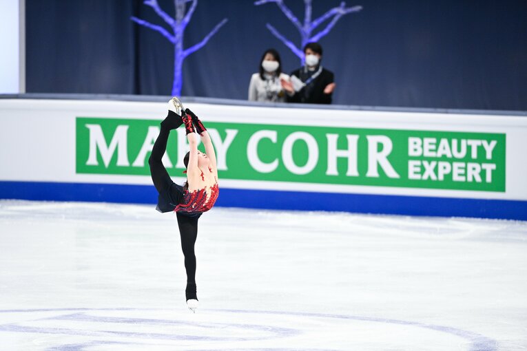 2021年3月、世界選手権SP　©Asami Enomoto