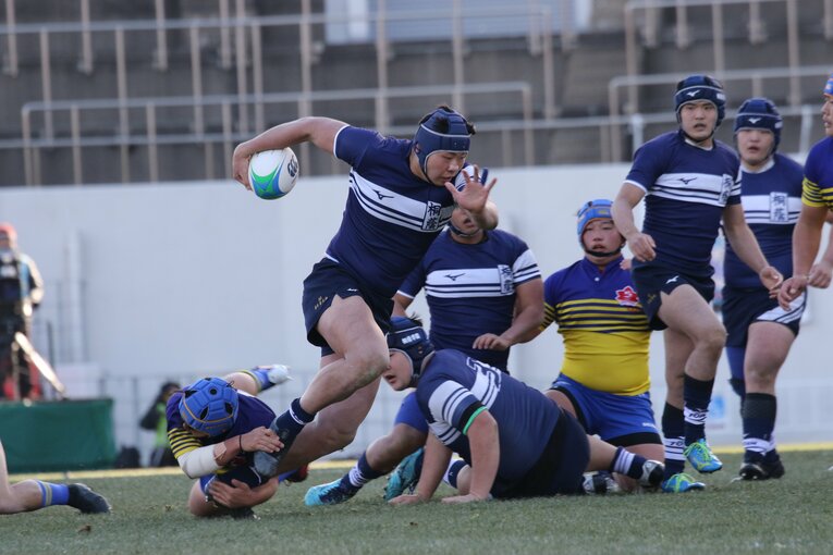 桐蔭学園時代の青木恵斗。帝京大に進学し、4年時の今季は主将を務めた　©Nobuhiko Otomo