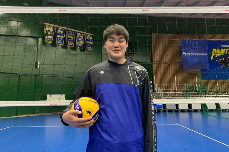 2月にパナソニックパンサーズに加入した牧大晃。4月からは筑波大にも進学する ／ photograph by Noriko Yonemushi