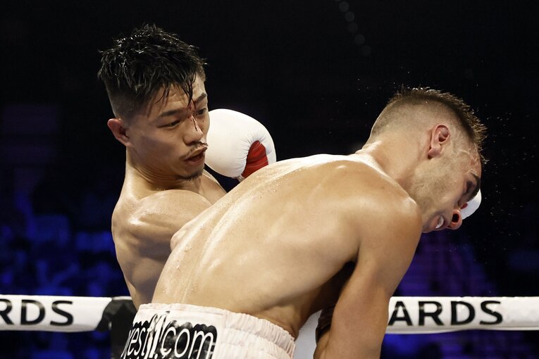 ファイトスタイルが高く評価された中谷潤人　©︎JIJI PRESS