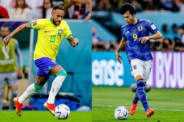 ネイマールと三笘のドリブルは似ているが、厳密には違う部分もあるようだ　©Kiichi Matsumoto/JMPA