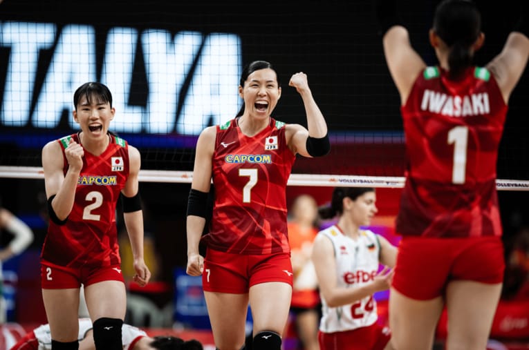 渡邊彩（VNLブルガリア戦）　©︎Volleyball World