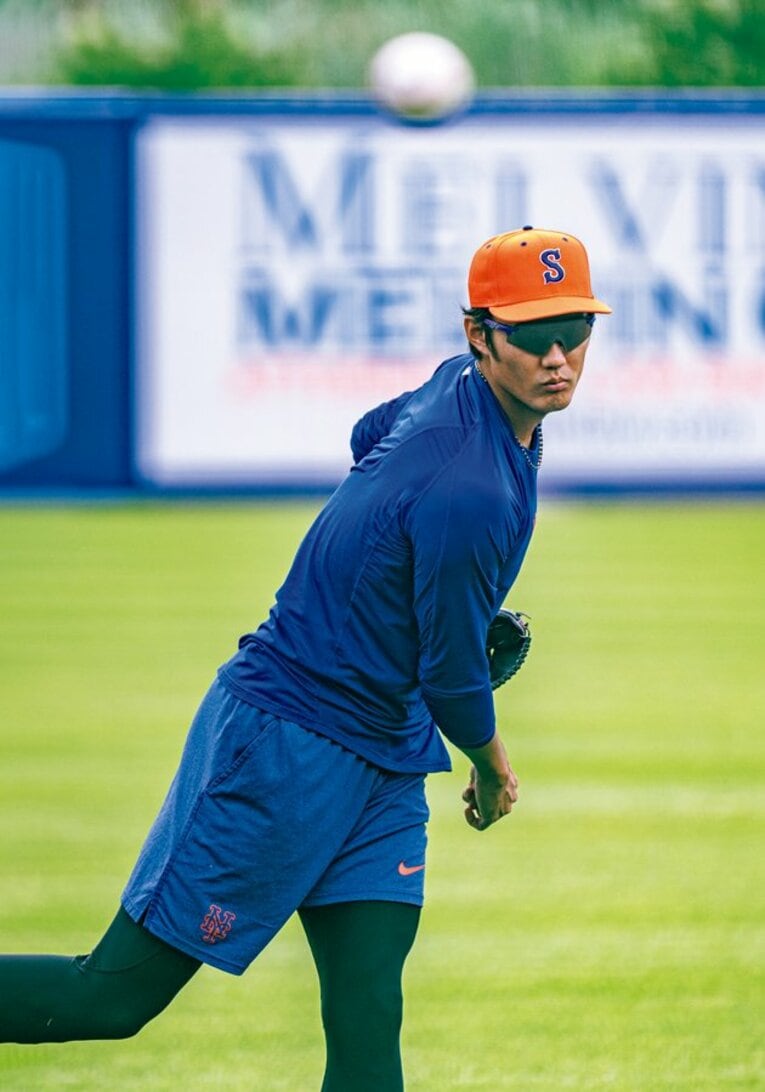 メッツ傘下3Aシラキュースに所属する藤浪晋太郎。7月にメジャー40人枠を外れたが、マイナーで挑戦を続ける　©︎Takuya Sugiyama