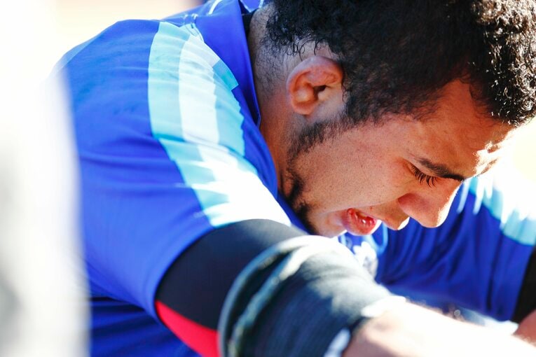 大学選手権、東海大4年のリーチマイケル　©︎Tamon Matsuzono