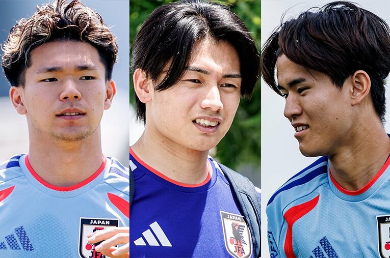 塩貝健人、上田綺世、後藤啓介。日本代表FW陣がそれぞれ語ったリスペクトは、他国にはない“進化の仕方”なのかもしれない ／ photograph by Kiichi Matsumoto/JMPA