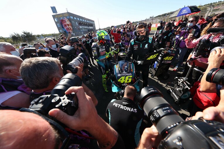 2021年11月のバレンシアGP。最後のレースをロッシは10位でフィニッシュした　photograph by Satoshi Endo