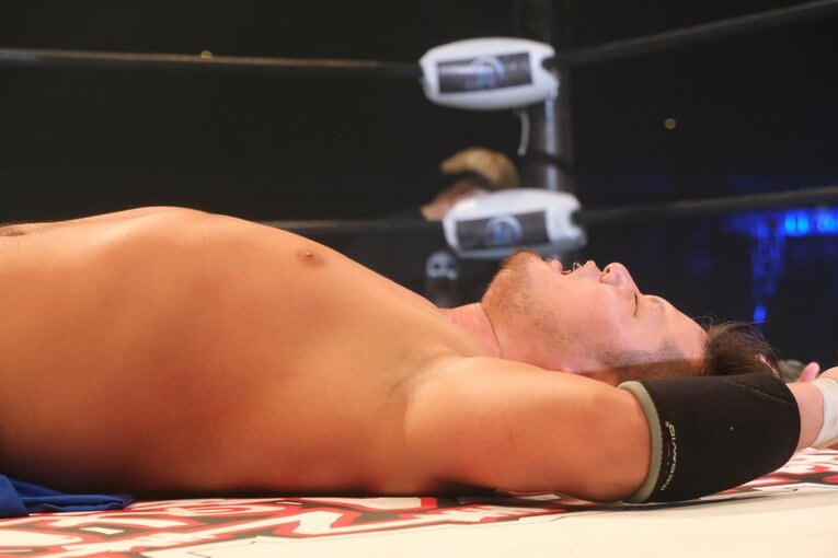 5.4横浜大会ではタイトル戦に敗れた大地。しかしトップ選手として評価の上がる試合でもあった　©Norihiro Hashimoto