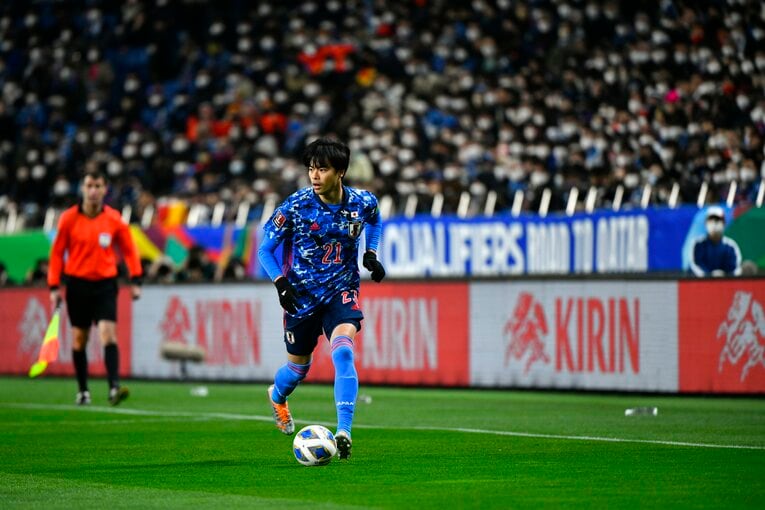 ジョーカーとして日本代表をW杯出場に導いた三笘薫　©Takuya Sugiyama/JMPA