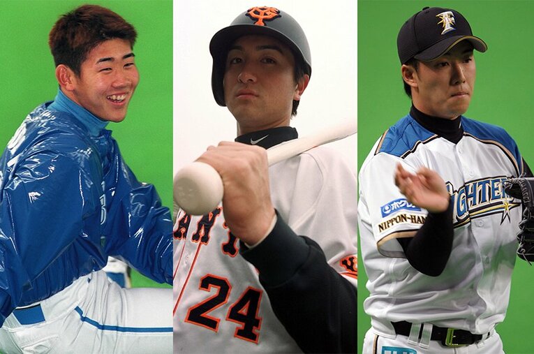 松坂大輔、高橋由伸、斎藤佑樹。大物ルーキーと騒がれた彼らはどんな心境で開幕を迎えようとしていたのか ／ photograph by JIJI PRESS/Sports Graphic Number(2)
